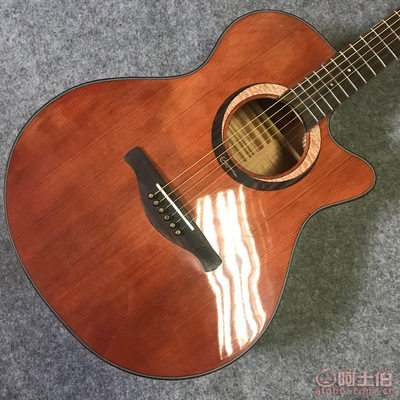 匠心独韵 凯峰KF-402S民谣吉他，云杉桃花芯擦色复古的艺术之声