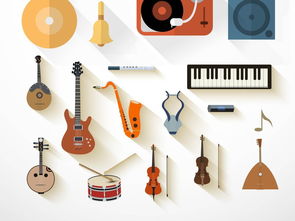 多款卡通乐器矢量图与手绘边框素材集锦